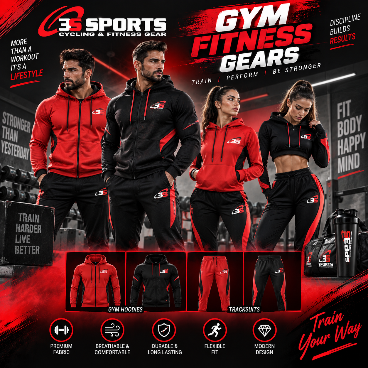 Gym Fitness Gears